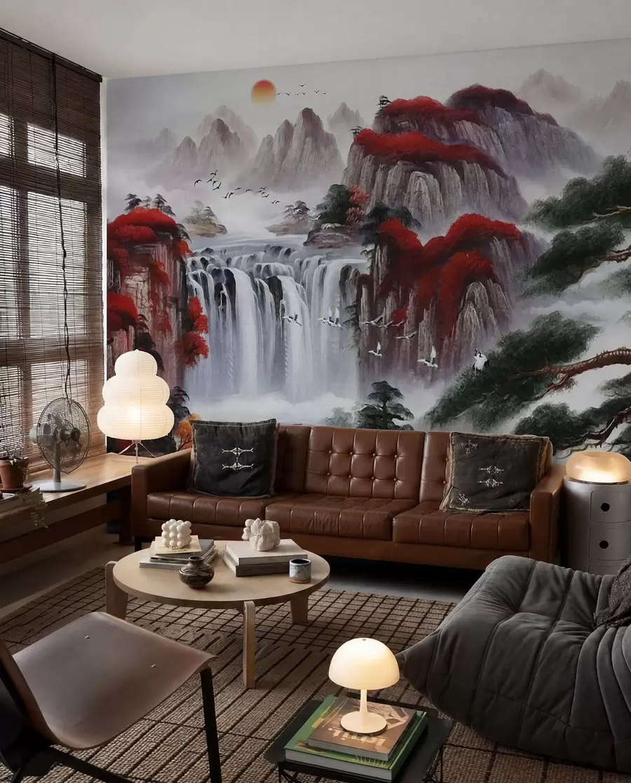 wall murals Водопад у јапанском стилу u36222
