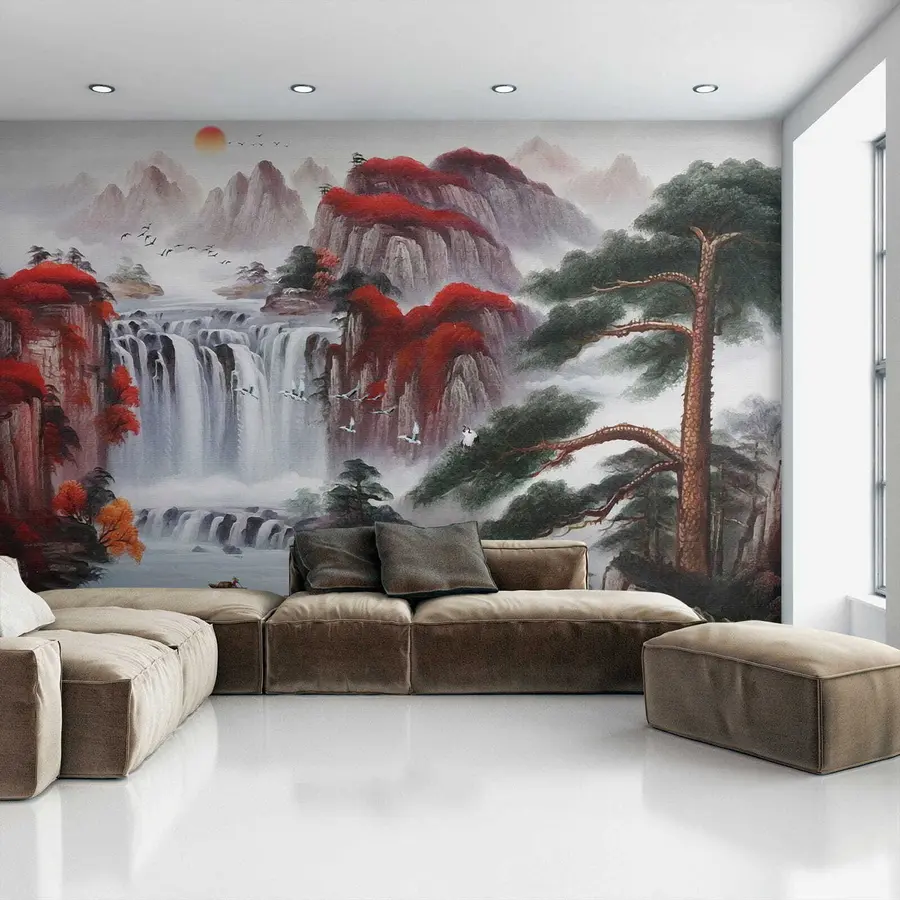 wall murals Водопад у јапанском стилу u36222