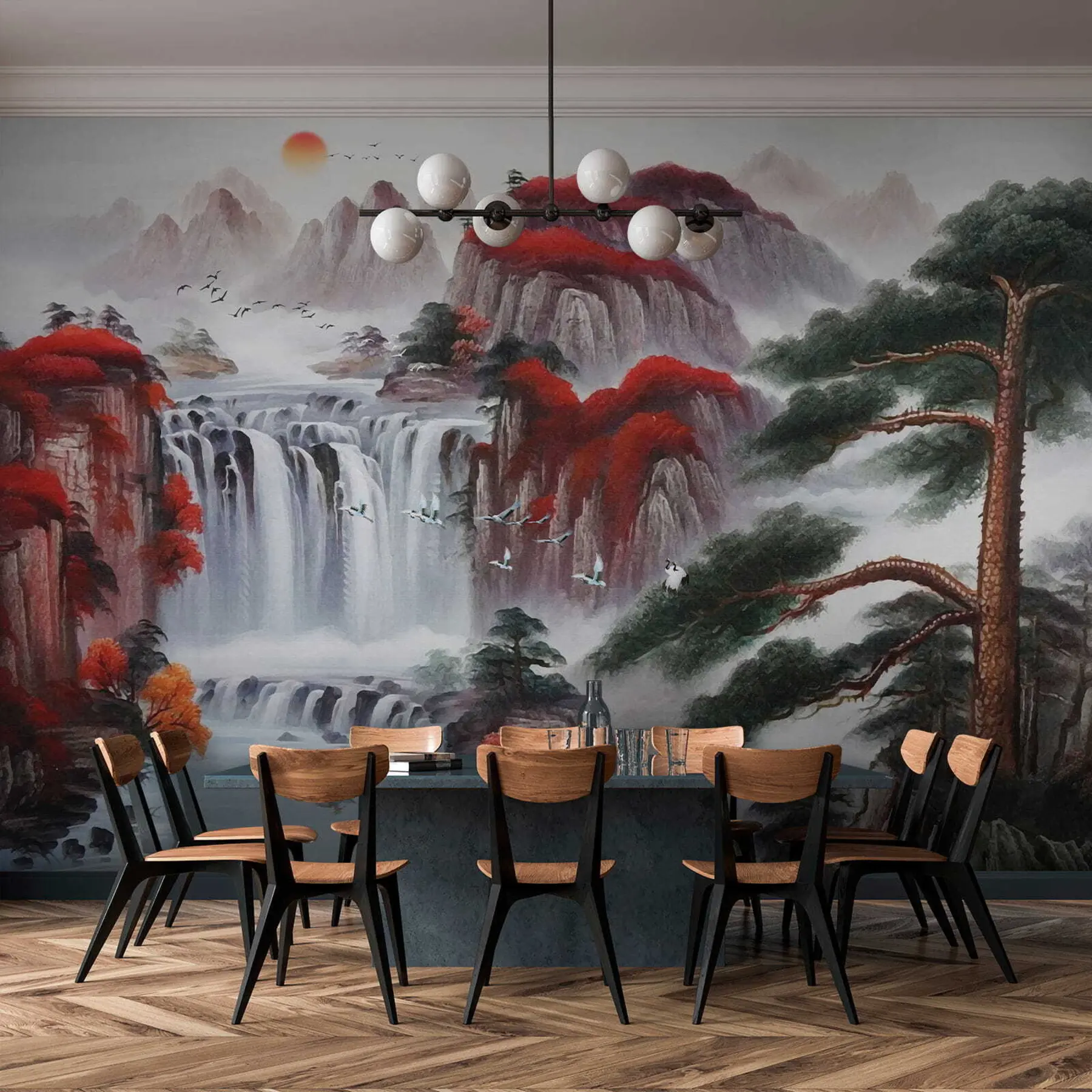 wall murals Водопад у јапанском стилу u36222
