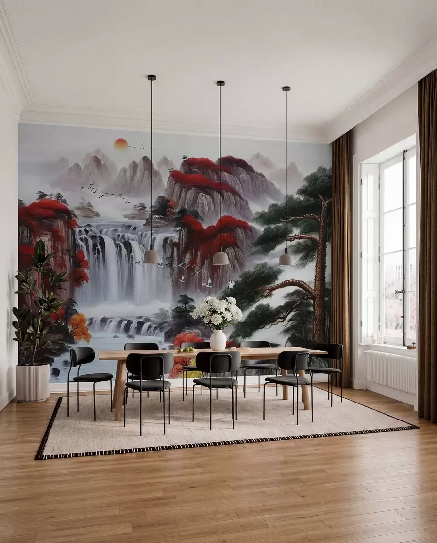 wall murals Водопад у јапанском стилу u36222
