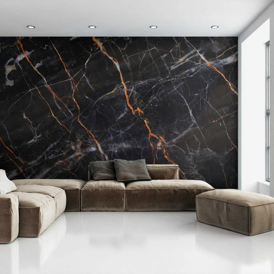 wall murals Црни класични мермер u37463