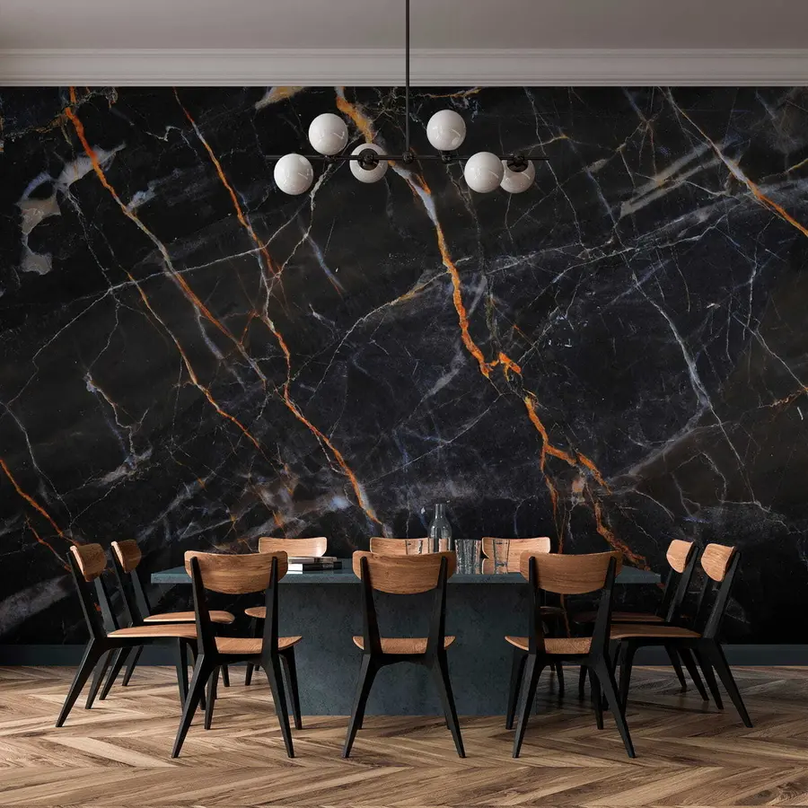 wall murals Црни класични мермер u37463