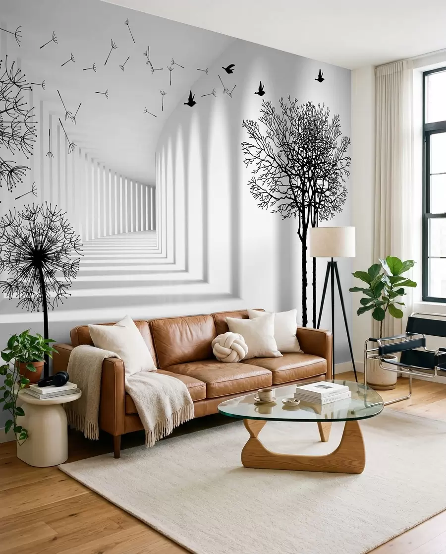 wall murals 3Д тунел и маслачак u37803