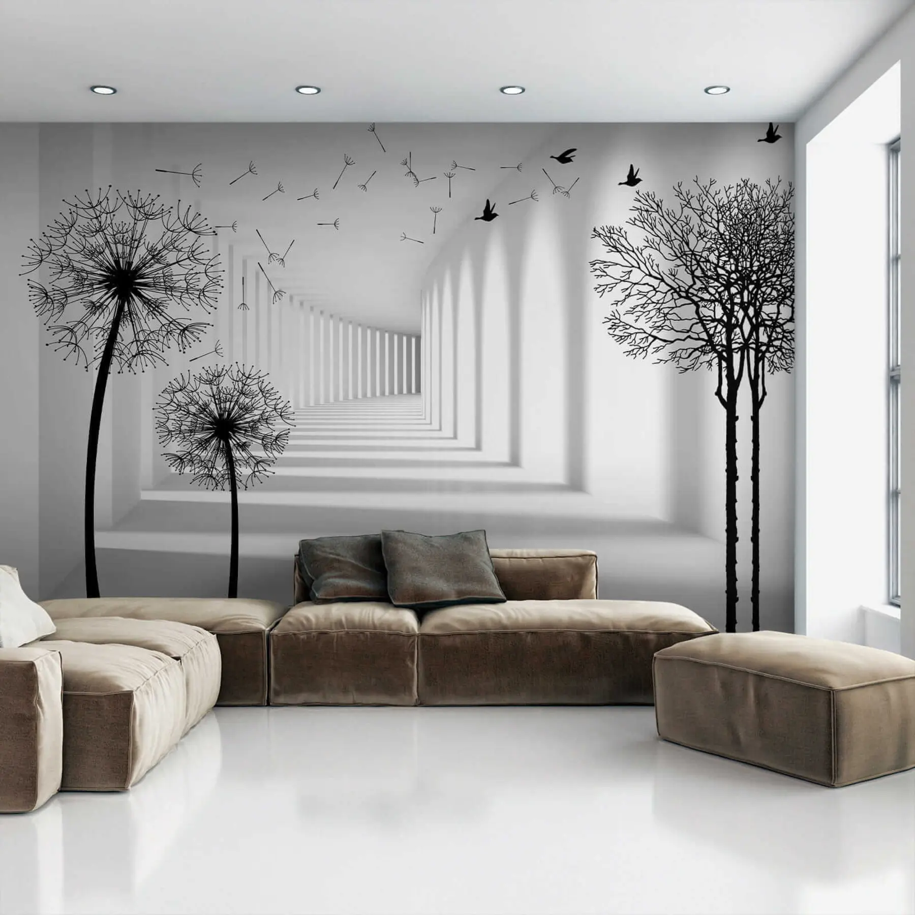 wall murals 3Д тунел и маслачак u37803