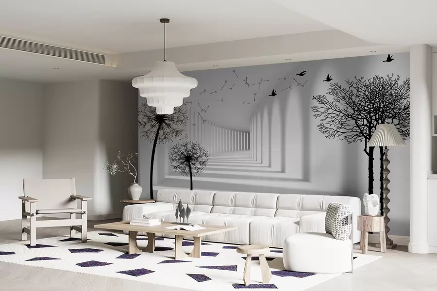 wall murals 3Д тунел и маслачак u37803