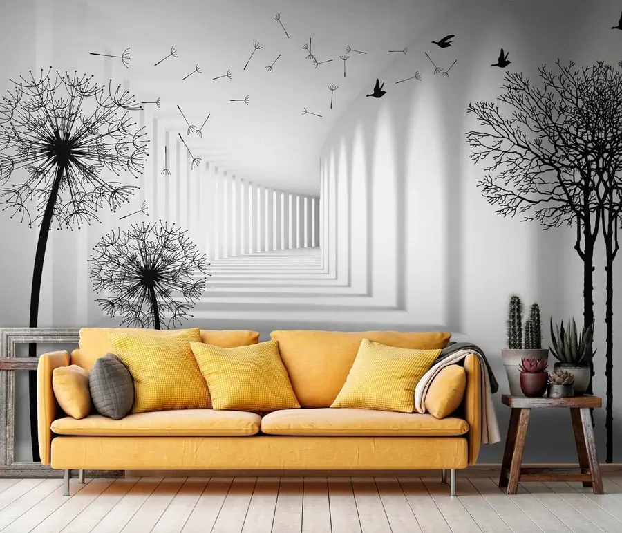 wall murals 3Д тунел и маслачак u37803