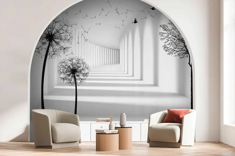 wall murals 3Д тунел и маслачак u37803