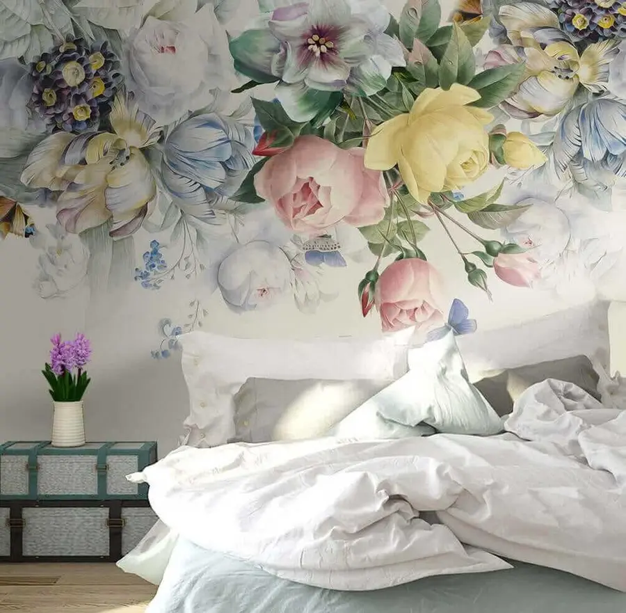 wall murals Деликатни цветни букет u39845