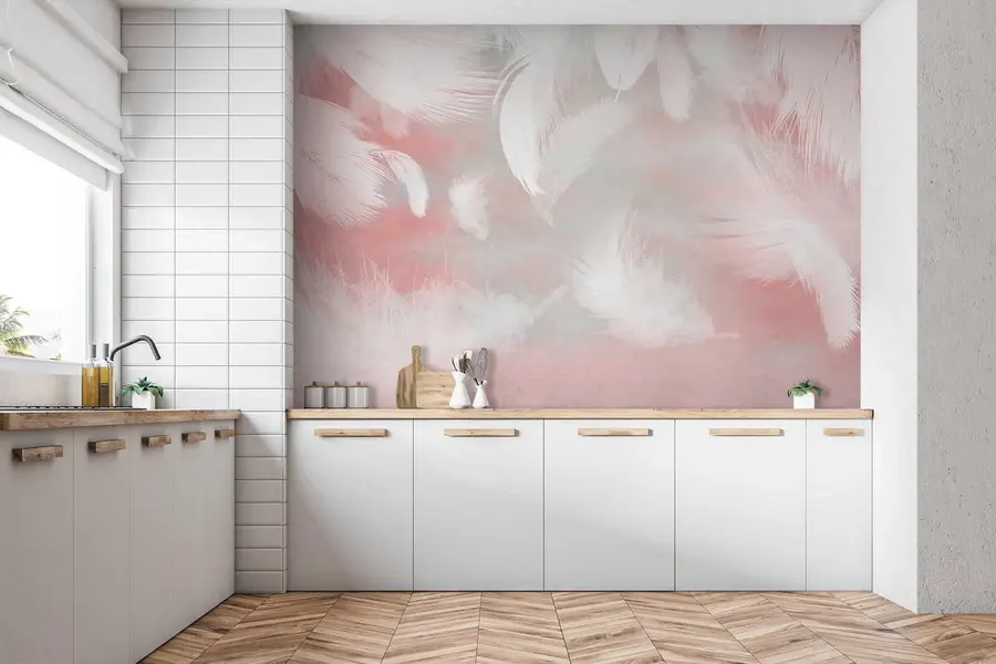 wall murals Ружичасти, облак и уметност u41755