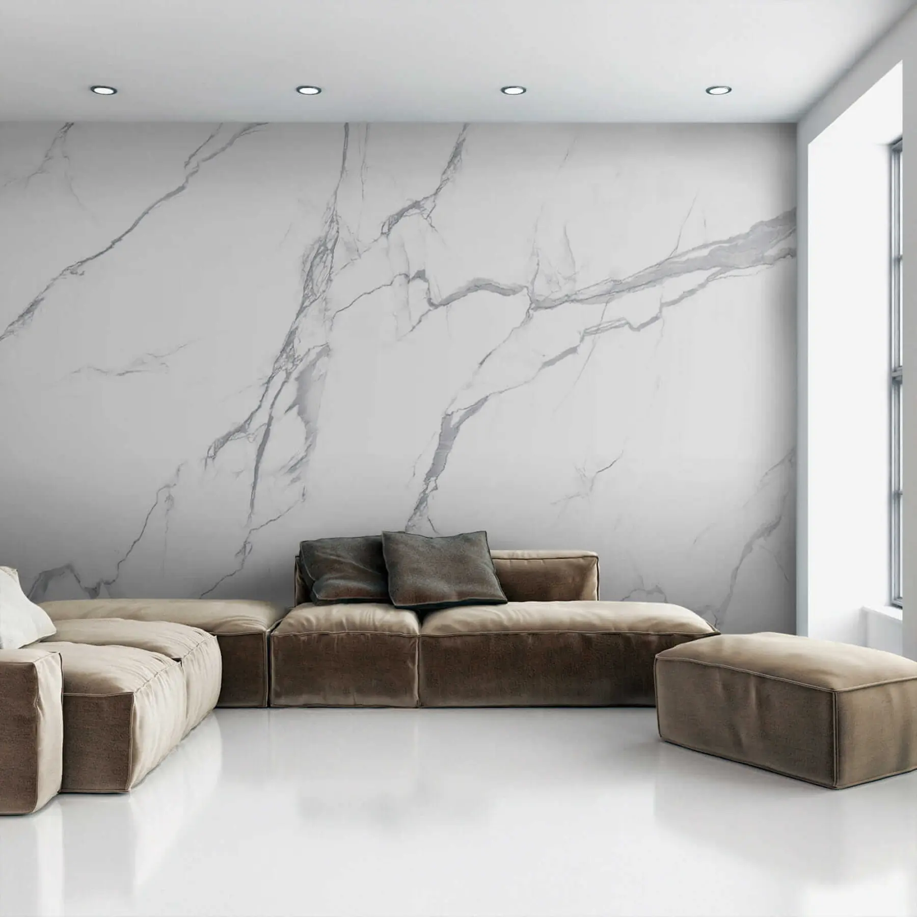 wall murals Бели мермер u42049