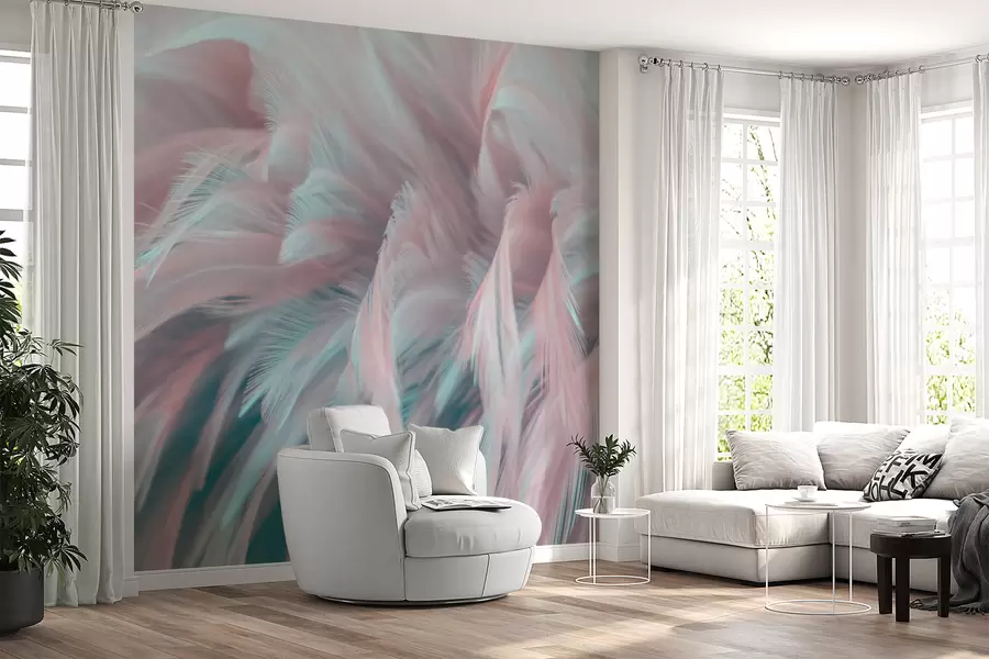 wall murals Биљка, азура и латица u45689