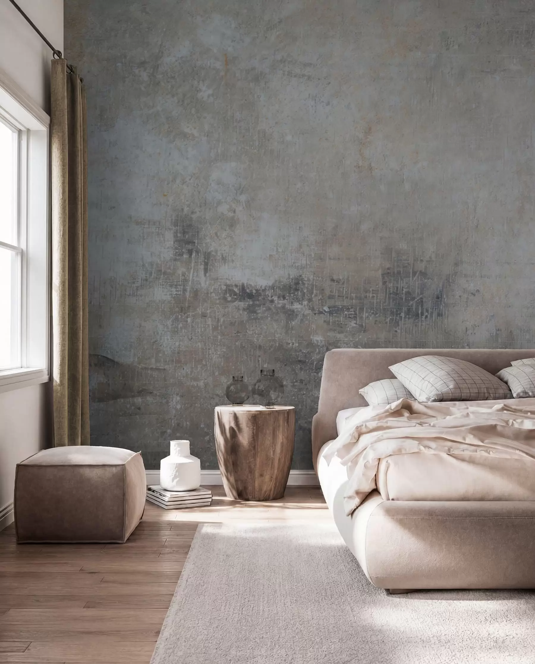 wall murals Beton u hladnoj sivoj u47663