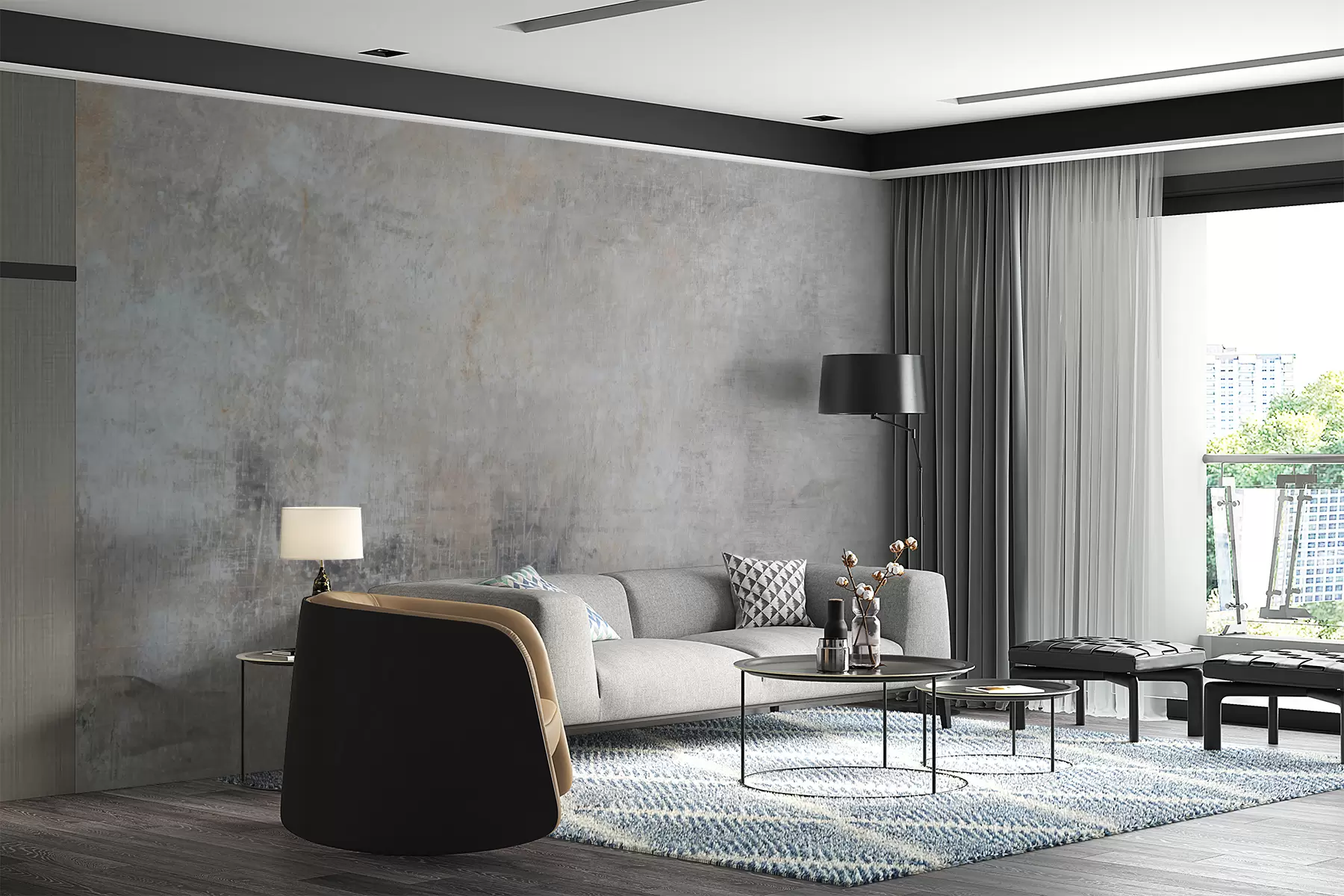 wall murals Бетонски зид u47663