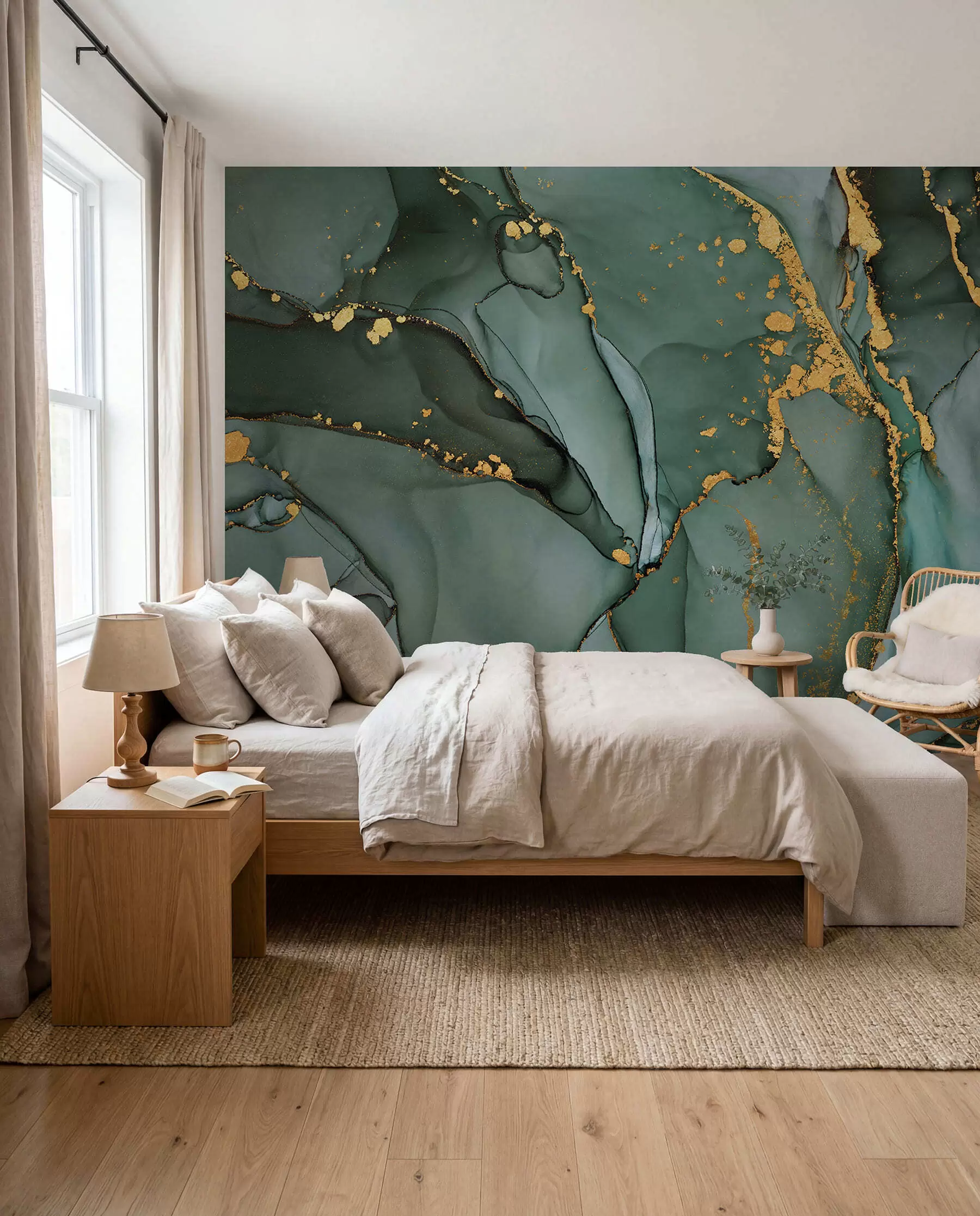 wall murals Зелени мермер u50235