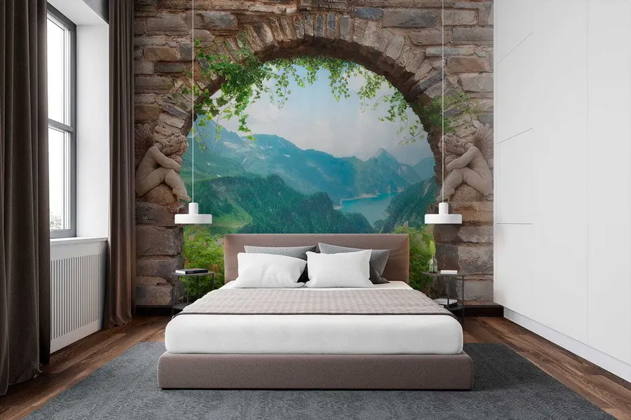 wall murals Лук са погледом на планине u52506