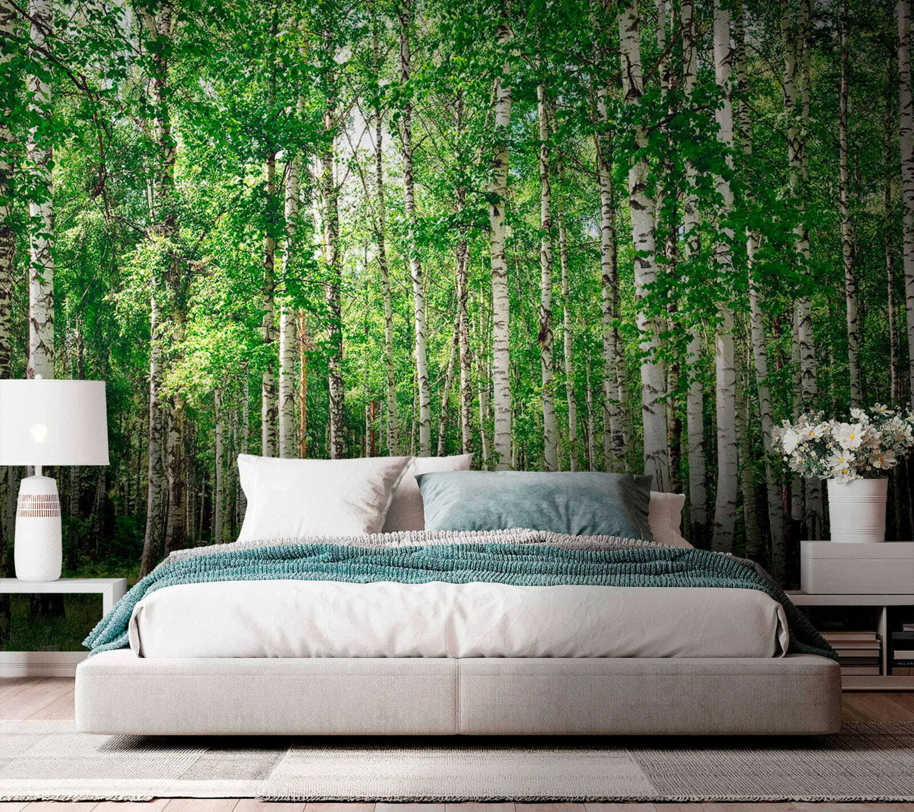 wall murals Брезова шума u52530