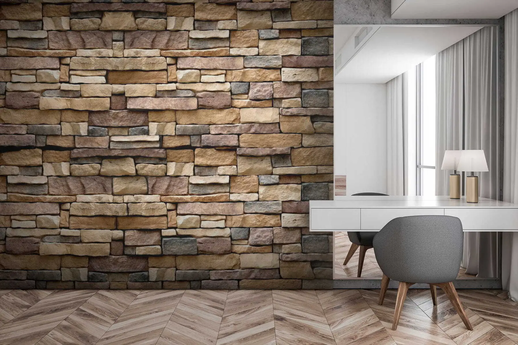wall murals Камени зид u52545