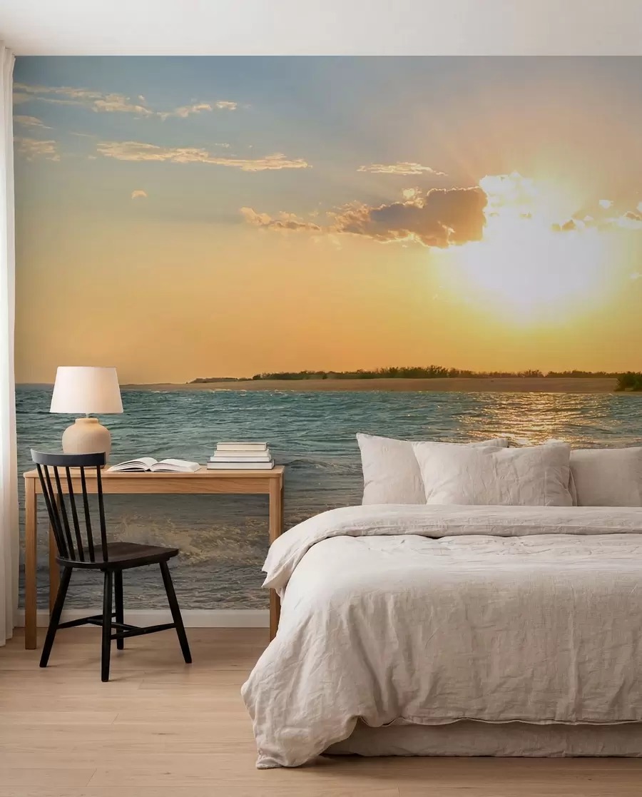 wall murals Zalazak sunca duž obale u53408