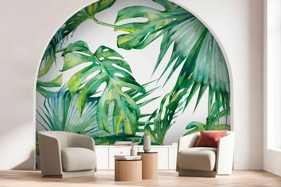 wall murals Сочно лишће палме u53522