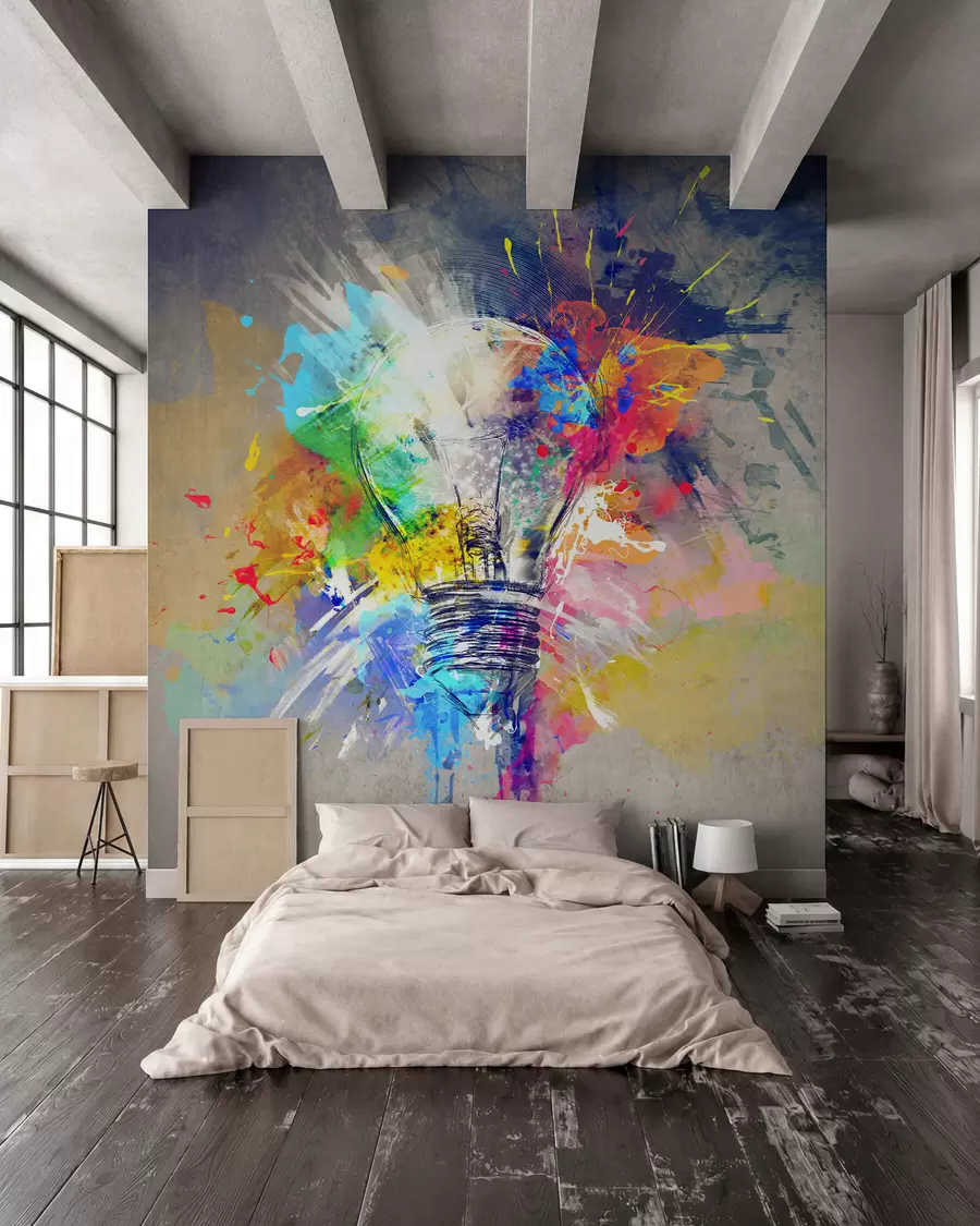 wall murals Уметничка боја, боја и фонт u53882