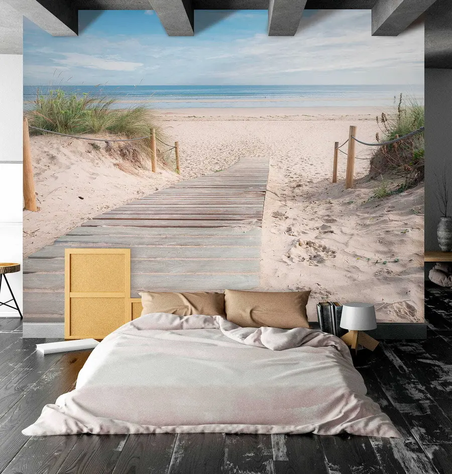 wall murals Пут до пешчане плаже u54357