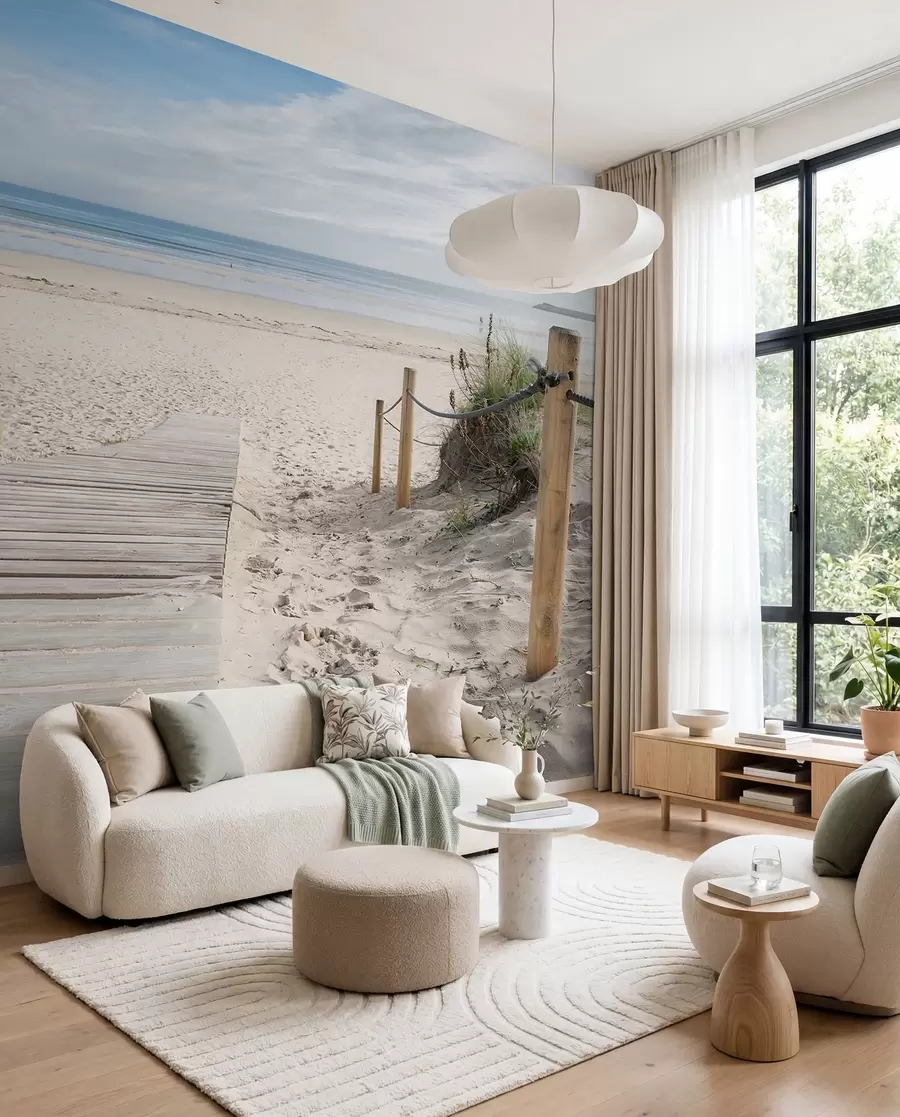 wall murals Пут до пешчане плаже u54357