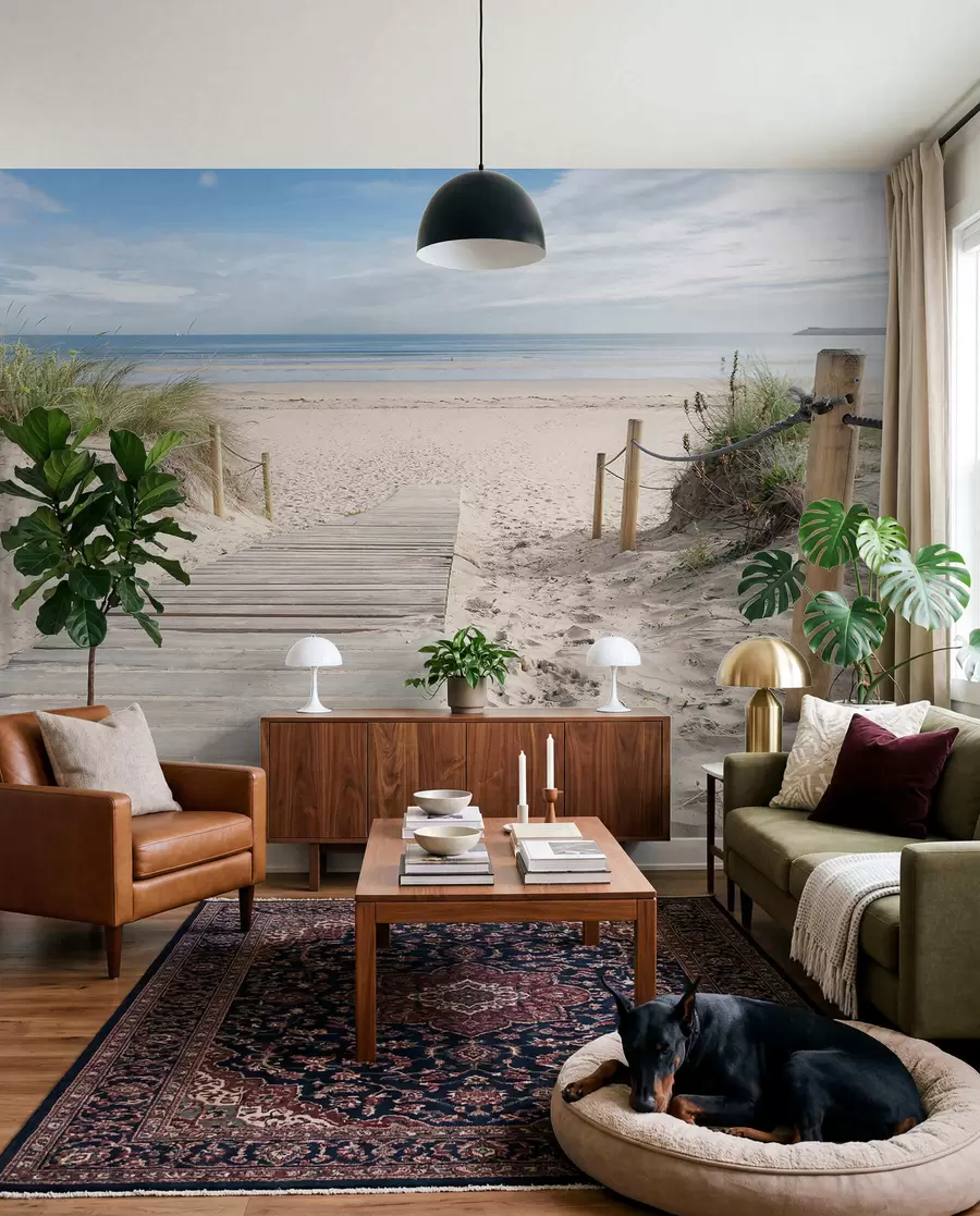 wall murals Пут до пешчане плаже u54357
