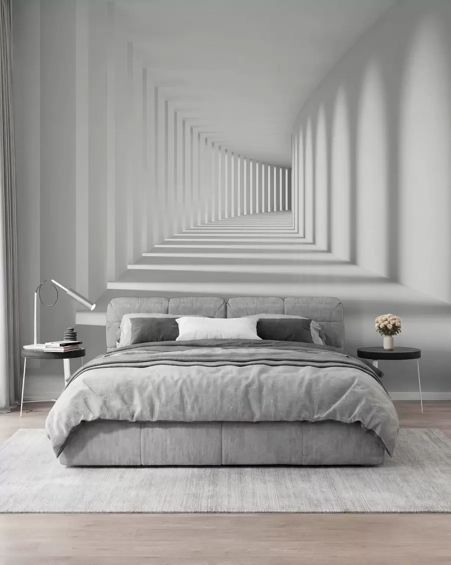 wall murals Сива, уметност и паралелно u55301