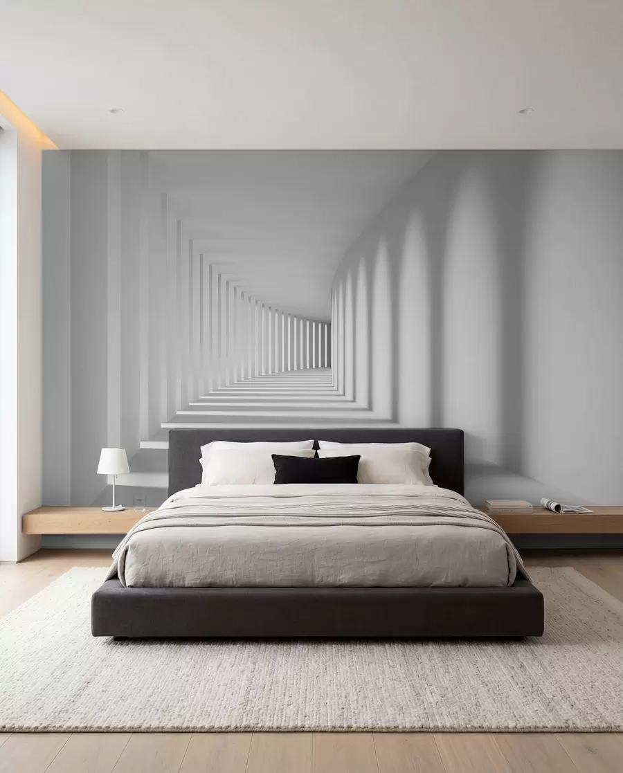 wall murals Сива, уметност и паралелно u55301