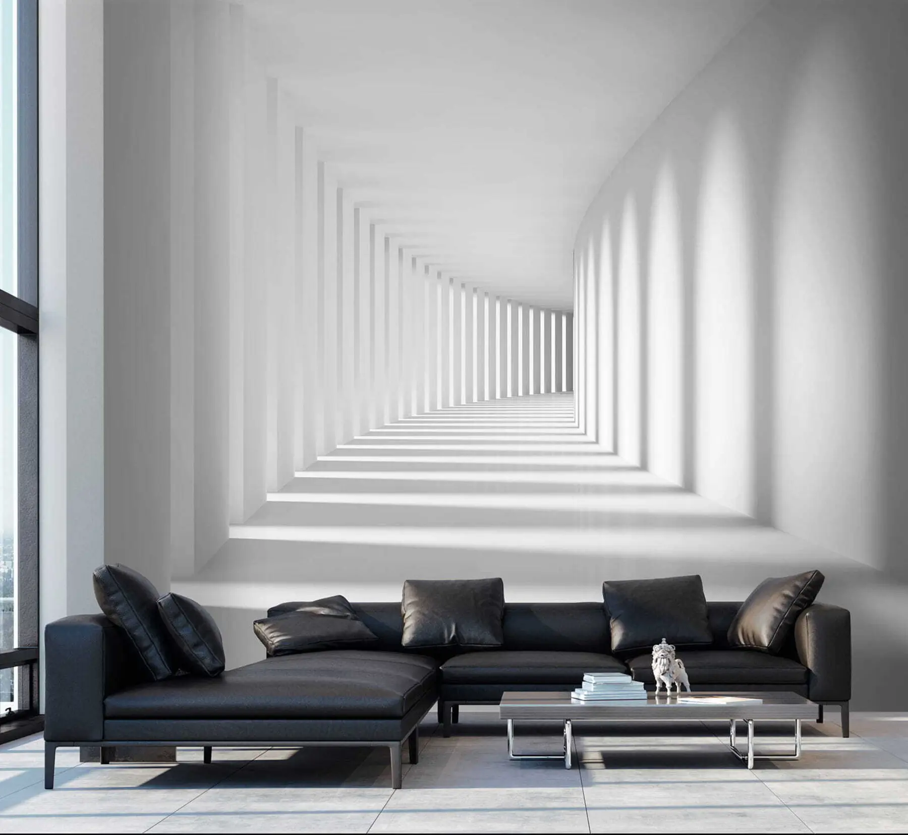wall murals Сива, уметност и паралелно u55301