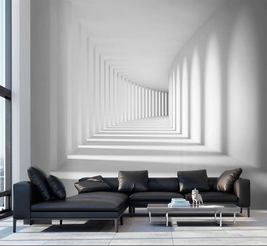 wall murals Сива, уметност и паралелно u55301