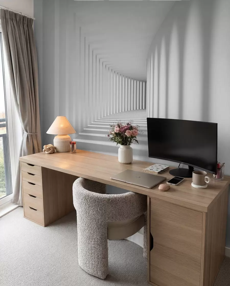 wall murals Сива, уметност и паралелно u55301