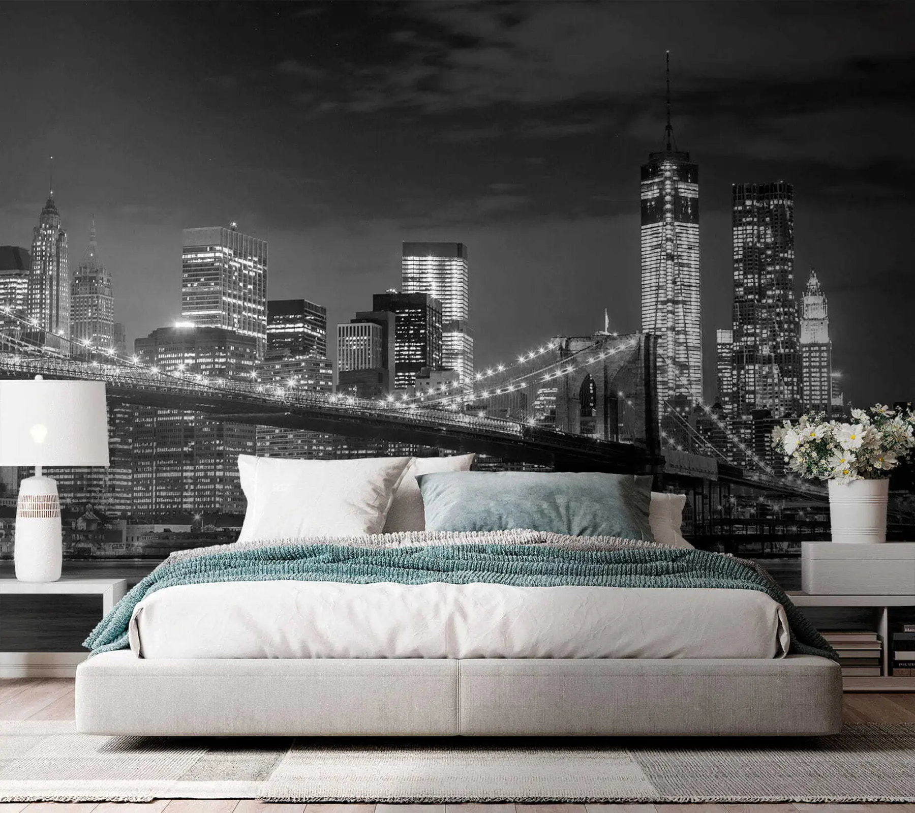 wall murals Вода, небодер и зграда u56428