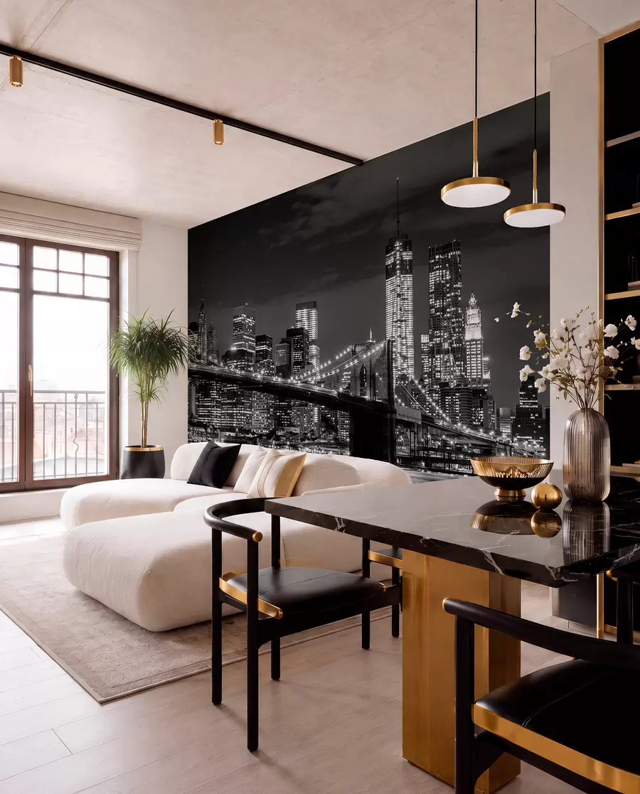 wall murals Вода, небодер и зграда u56428