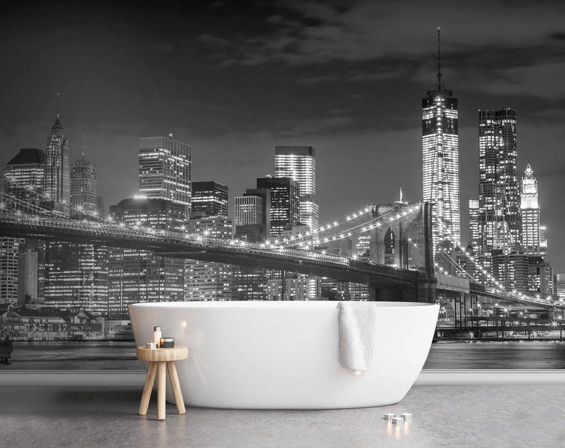 wall murals Вода, небодер и зграда u56428