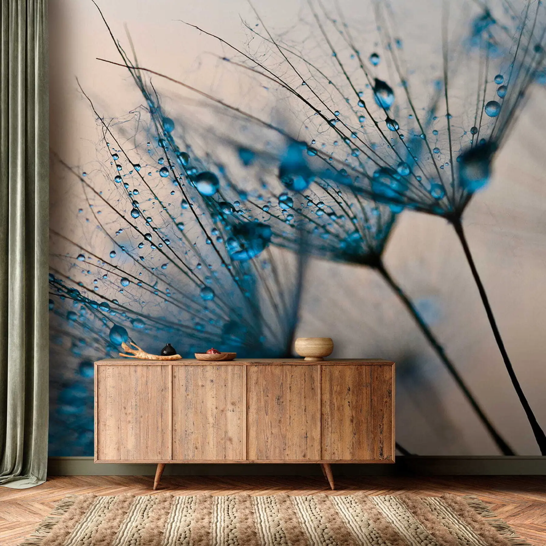 wall murals Маслачак са капи воде u57557