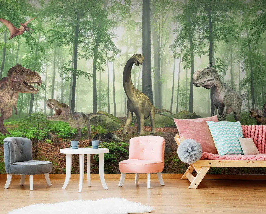 wall murals Диносауруси у шуми u60039