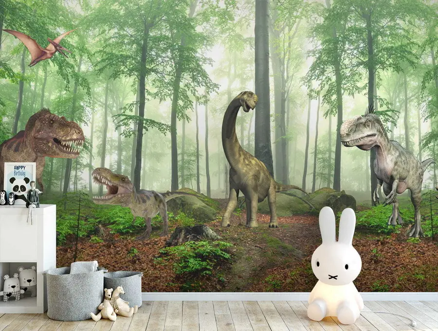 wall murals Диносауруси у шуми u60039
