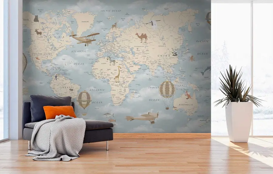 wall murals Свет, карта и атлас u60135
