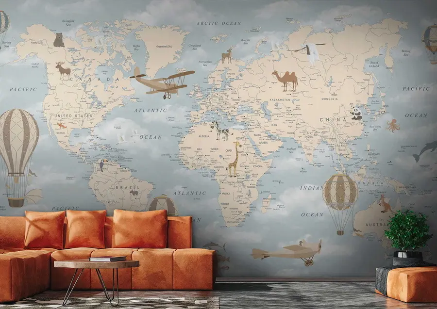 wall murals Свет, карта и атлас u60135