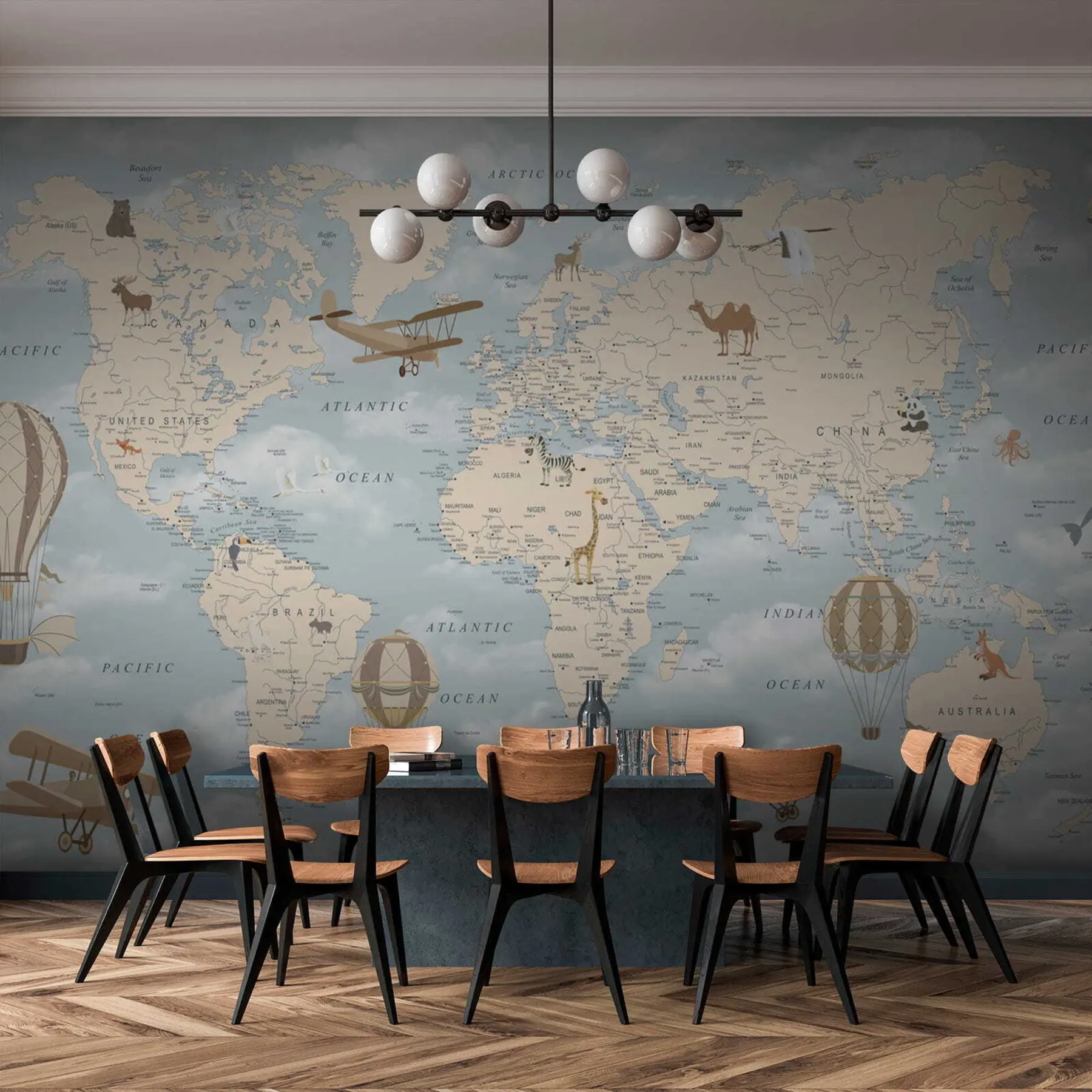 wall murals Свет, карта и атлас u60135