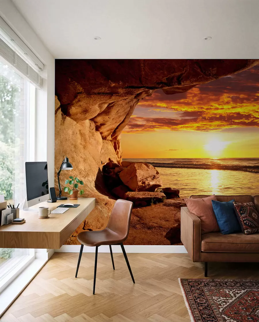 wall murals Залазак сунца у стијенама u60242