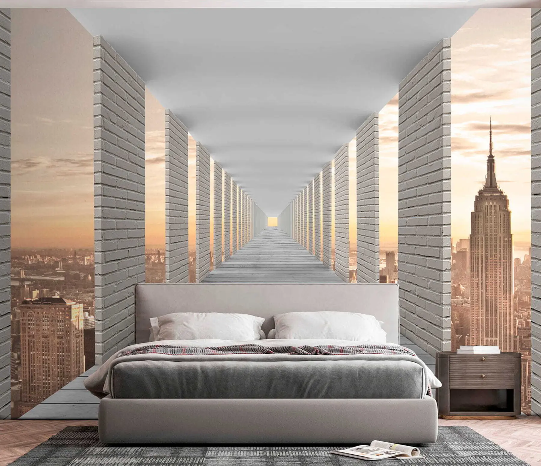 wall murals Тунел са погледом на Њујорк u59788