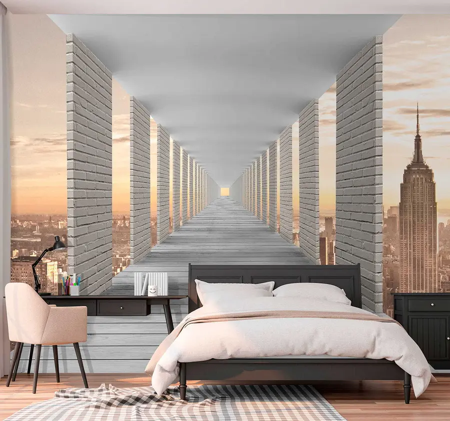 wall murals Тунел са погледом на Њујорк u59788