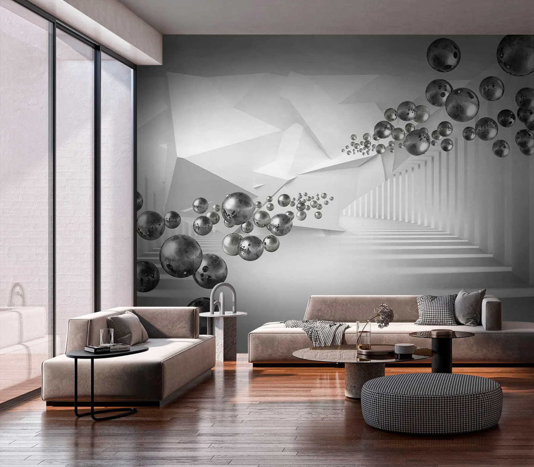 wall murals у сивој боји u63734