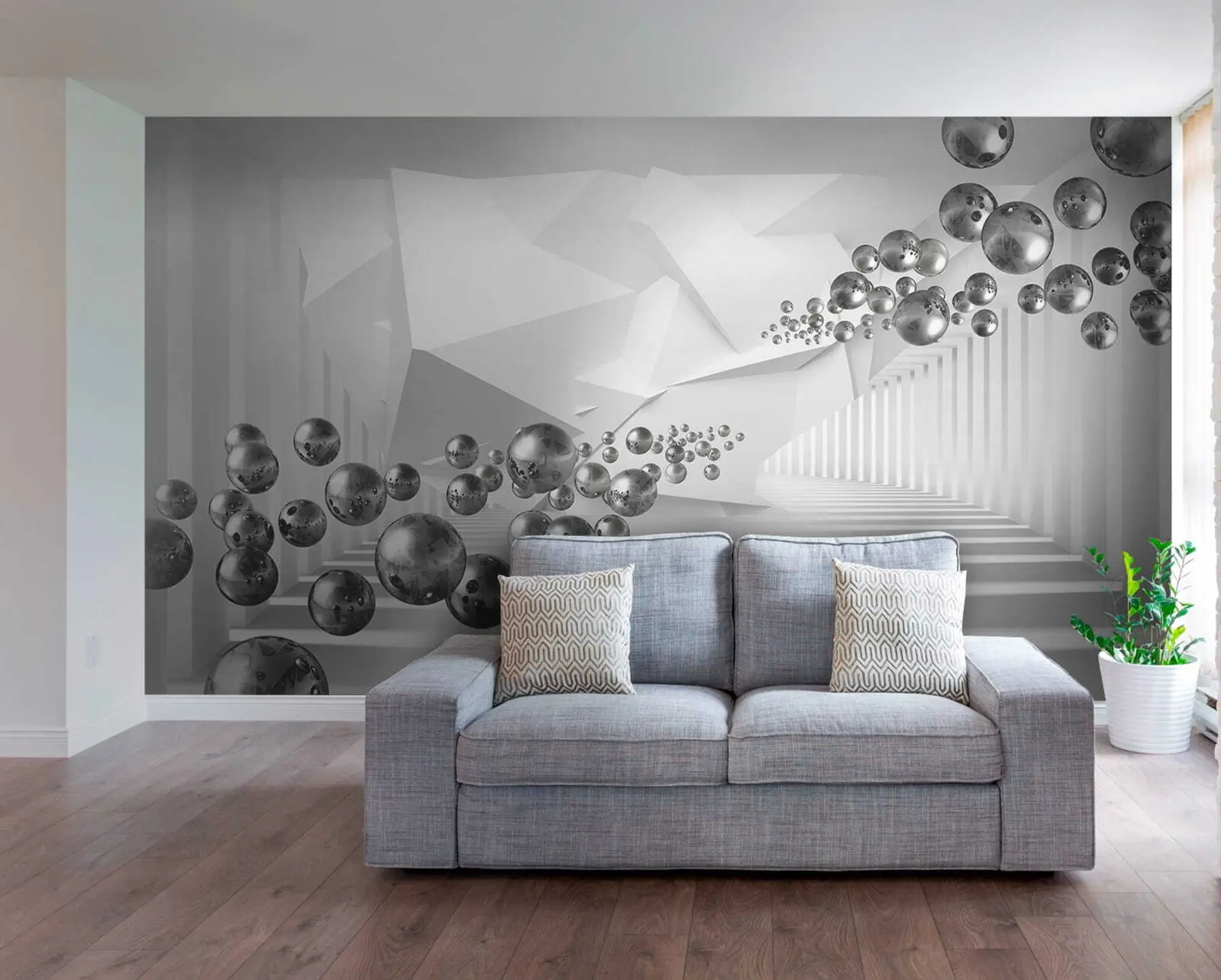 wall murals у сивој боји u63734