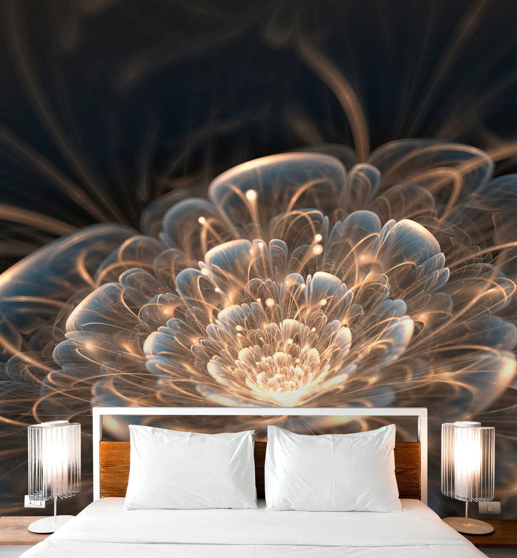 wall murals Цртеж са светлом на тамној позадини u59705
