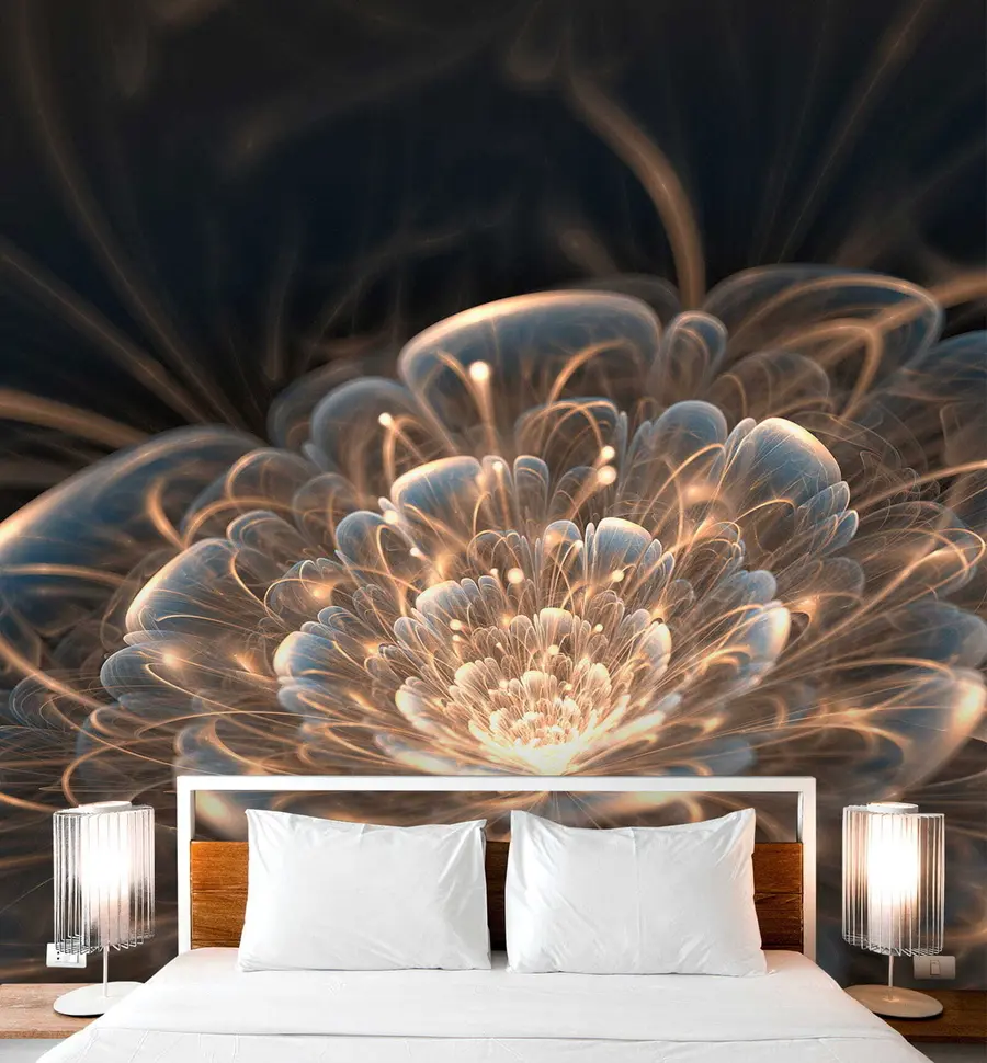 wall murals Цртеж са светлом на тамној позадини u59705