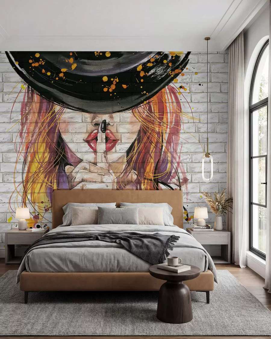 wall murals Девојка са акварелом u67648