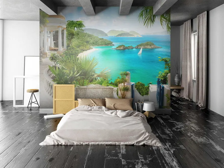 wall murals Одмарајте се на обали u79434